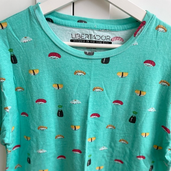 Libertador Sushi print Men t-shirt Medium - Picture 2 of 14